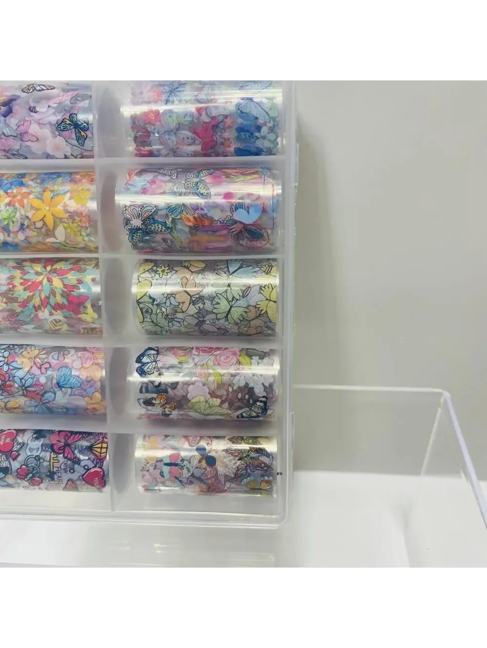 10 Rolls Nail Transfers Deco Art For Nails in Case Brand New